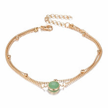 Load image into Gallery viewer, Boho Opal Female Anklets Bangle
