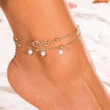 Load image into Gallery viewer, Boho Opal Female Anklets Bangle