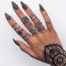 Load image into Gallery viewer, 11pcs/Set Vintage Punk Ring