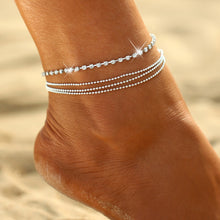 Load image into Gallery viewer, Gold Silver Color Anklet Bangle