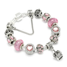 Load image into Gallery viewer, Queen Silver Charms Bracelet & Bangles With Queen Crown