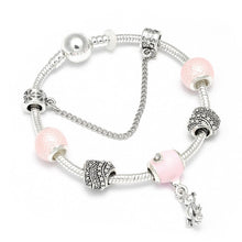 Load image into Gallery viewer, Queen Silver Charms Bracelet & Bangles With Queen Crown