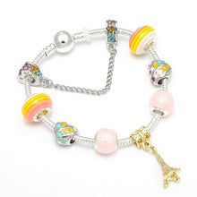 Load image into Gallery viewer, Queen Silver Charms Bracelet & Bangles With Queen Crown