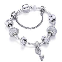 Load image into Gallery viewer, Silver Chain Charm Bracelet