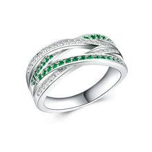Load image into Gallery viewer, Silver Endless Beauty Twisting Zircon Pandora Ring