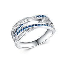 Load image into Gallery viewer, Silver Endless Beauty Twisting Zircon Pandora Ring