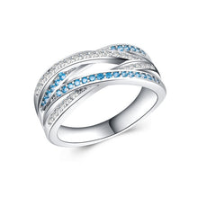 Load image into Gallery viewer, Silver Endless Beauty Twisting Zircon Pandora Ring