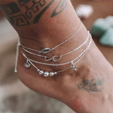 Load image into Gallery viewer, Fashion Colorful Beads Cowrie Shell Anklet