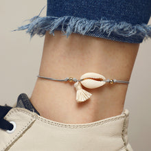 Load image into Gallery viewer, Fashion Colorful Beads Cowrie Shell Anklet