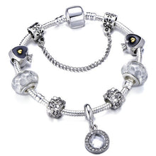 Load image into Gallery viewer, Angel Wings Silver Charm Bracelet