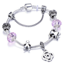 Load image into Gallery viewer, Angel Wings Silver Charm Bracelet