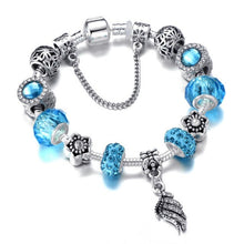 Load image into Gallery viewer, Silver Plated Charm Bracelet