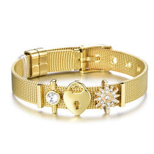 Load image into Gallery viewer, Fashion Love Heart Stainless Steel Mesh Bracelet