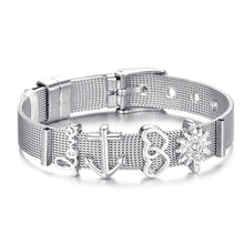 Load image into Gallery viewer, Fashion Love Heart Stainless Steel Mesh Bracelet