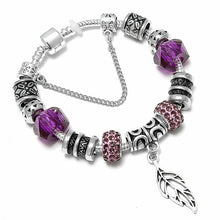Load image into Gallery viewer, Big Maple Leaves  Charm Bracelet