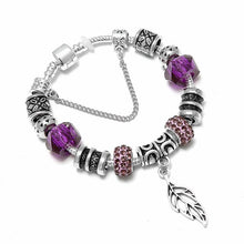 Load image into Gallery viewer, Big Maple Leaves  Charm Bracelet