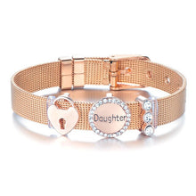 Load image into Gallery viewer, Rose Gold Stainless Steel Family Bracelet