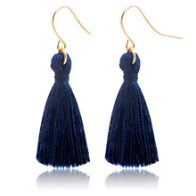 Load image into Gallery viewer, Gold plate Long Silk Tassel Earrings