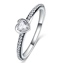 Load image into Gallery viewer, Silver Daisy Flower & Infinity Love Pave Finger Pandora Ring