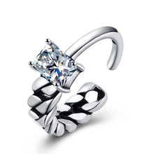 Load image into Gallery viewer, Elegant Glass Silver Pandora Rings