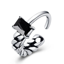 Load image into Gallery viewer, Elegant Glass Silver Pandora Rings