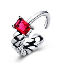 Load image into Gallery viewer, Elegant Glass Silver Pandora Rings