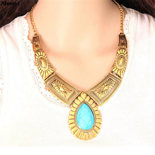 Vintage Stone Choker Necklace