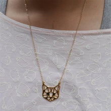 Load image into Gallery viewer, Origami Cat Face Necklace