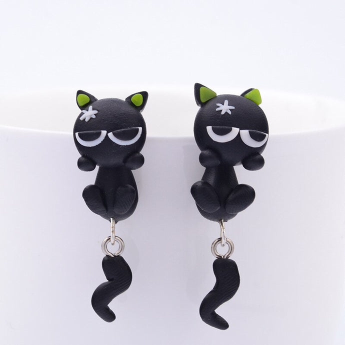 Fashion Handmade Cat Stud Earring