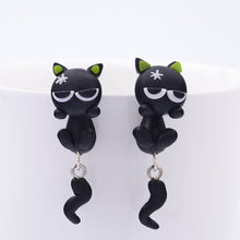 Load image into Gallery viewer, Fashion Handmade Cat Stud Earring