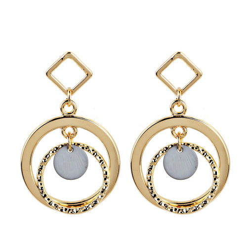 Exaggeration Earrings Big Round Circle