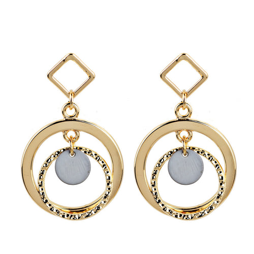 Exaggeration Earrings Big Round Circle