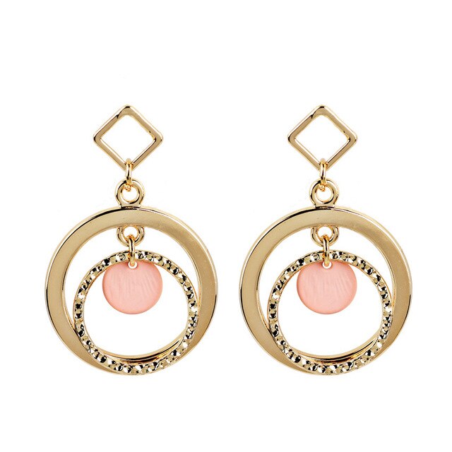 Exaggeration Earrings Big Round Circle