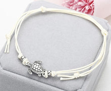 Load image into Gallery viewer, Summer Beach Turtle Shaped Charm Rope String Anklets