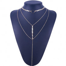 Load image into Gallery viewer, Sequin Double Layer Necklace