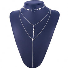 Load image into Gallery viewer, Sequin Double Layer Necklace