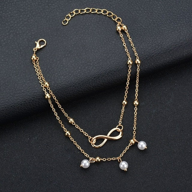 Boho Style Star Anklet Bangle