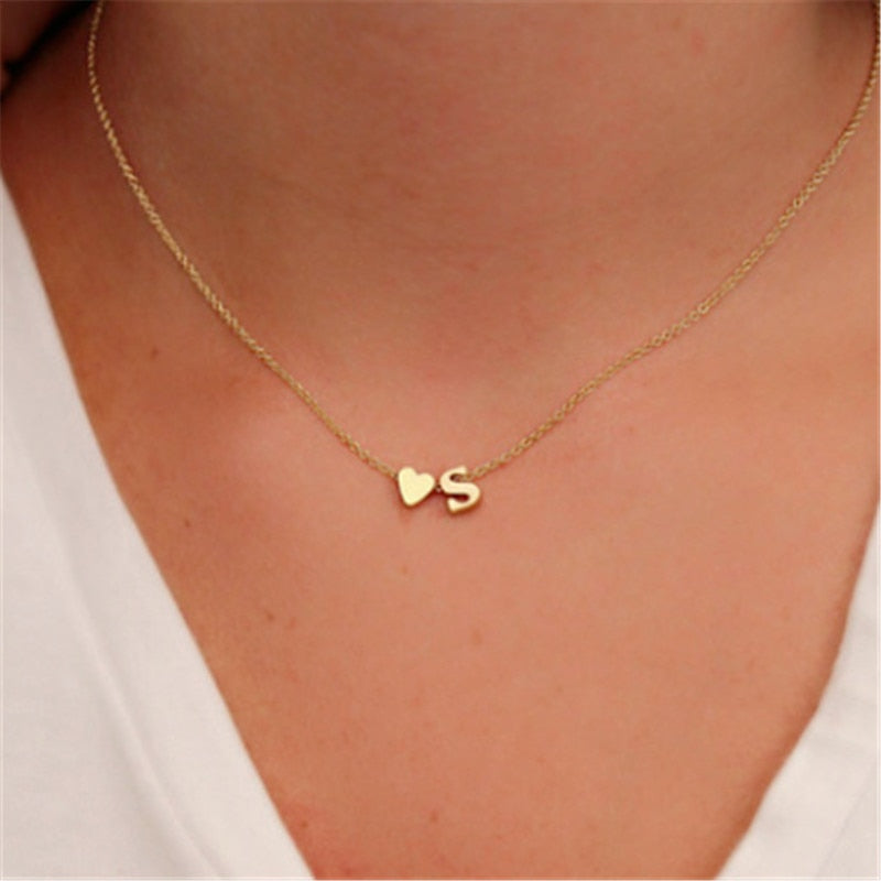 Heart Letter Necklace