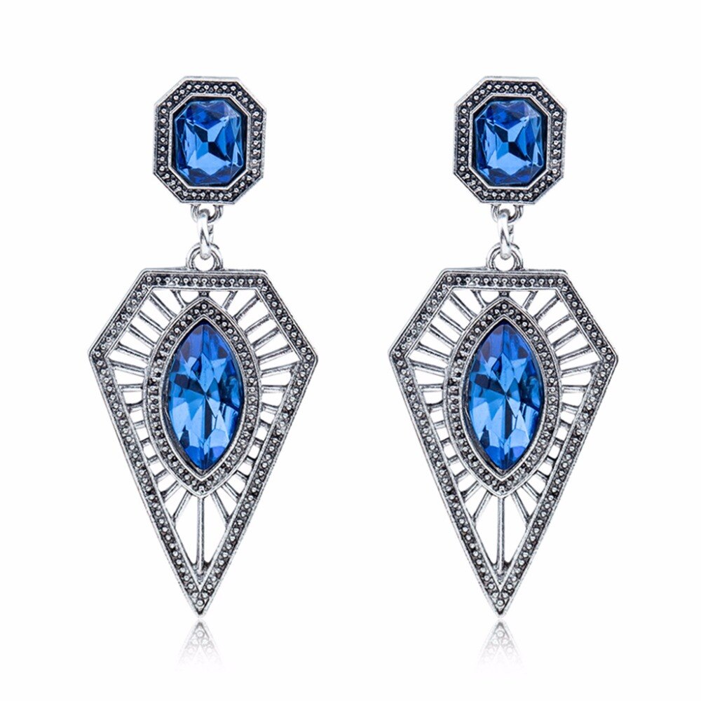 Vintage Crystal Drop Earrings