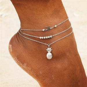 Boho Opal Female Anklets Bangle