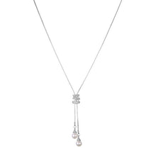 Load image into Gallery viewer, Pearl Crystal Long Necklace