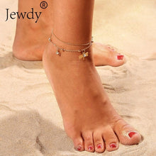 Load image into Gallery viewer, 3PCS/SET Crystal Star Female Anklets