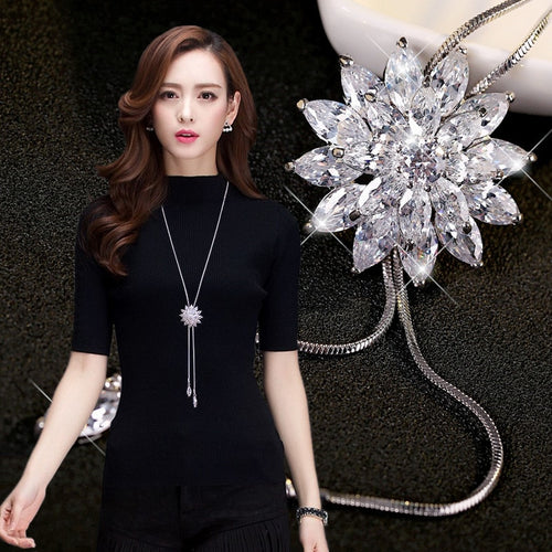 Snow Crystal Elegant Necklace