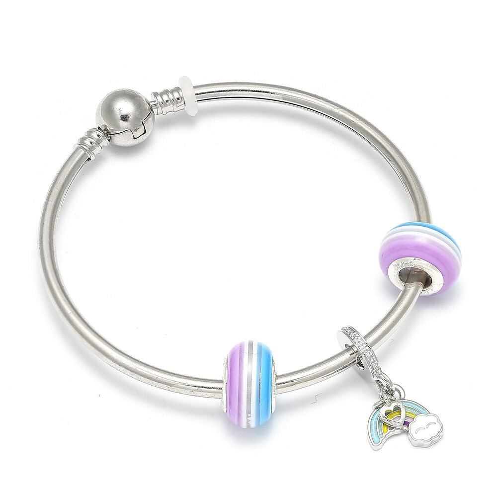 Rainbow Charm Bracelets
