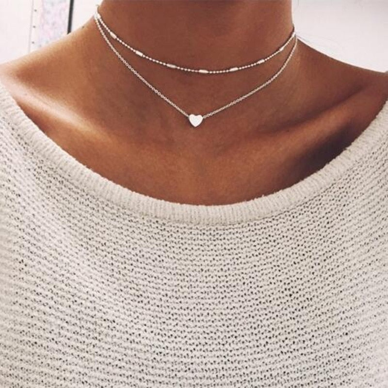 Heart Long Necklace