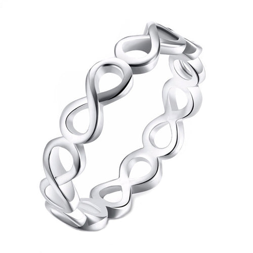 Silver Trendy Infinity Elegant Pandora Ring