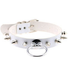 Load image into Gallery viewer, punk leather choker necklace