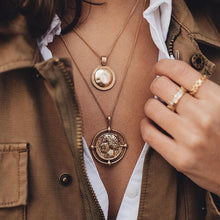 Load image into Gallery viewer, Vintage Double Decker Carved Women&#39;s Necklace