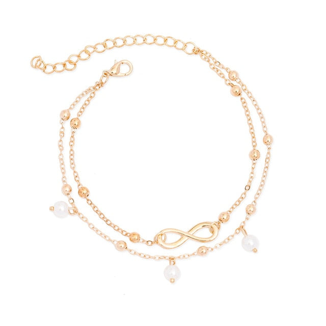 Gold Silver Color Anklet Bangle