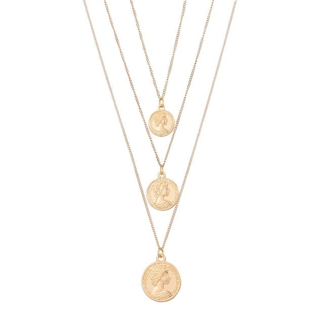 Layered Coin Necklace